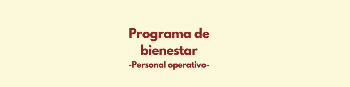Programa de bienestar para personal operativo - Plantilla